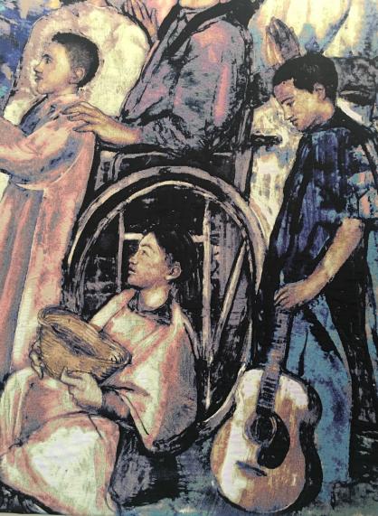 St Frances Tapestry Detail 04